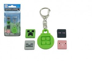 Přívěsek na klíče Pixie Crew Minecraft 8cm + pixely na kartě