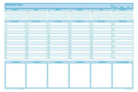 Manažerský plánovací záznamník, 49 × 33 cm, 50 listů, OPTYS 1285