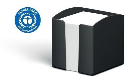 Stojánek na papírové bločky "ECO", černá, plast, 100 x 100 mm, DURABLE