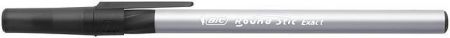 Kuličkové pero "Round Stic Exact", černá, 0,28 mm, s víčkem, BIC 918542