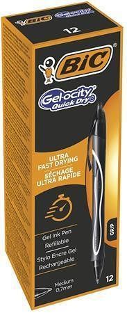 Gelové pero "Gel-ocity Quick Dry", černá, 0,3 mm, výsuvné, BIC 949873