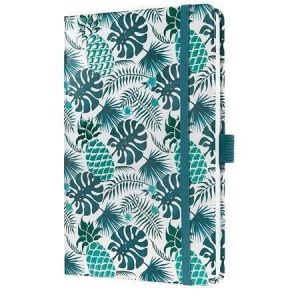 Exkluzivní zápisník "Jolie", Tropic Aqua, 135 x 203 mm, linkovaný, 87 listů, tvrdé desky,