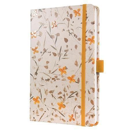 Exkluzivní zápisník "Jolie", Bloom Orange, 135 x 203 mm, linkovaný, 87 listů, tvrdé desky,