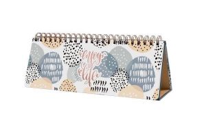 Kalendář "Jolie", Apricot Inspiration, stolní, volně stojící, nedatovaný, SIGEL JP101