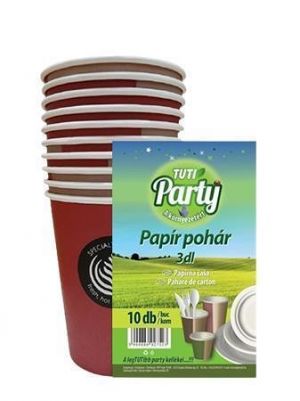 Papírový kelímek "Tuti party", 3 dl, 10 ks