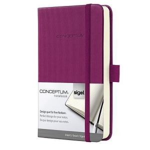 Záznamní kniha "Softwave", růžová, exkluzivní, A6, linkovaný, 194 listů, SIGEL