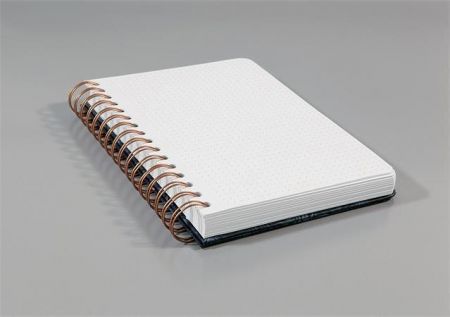 Spirálový sešit "Jolie", Brush Marks, 162 x 215 mm, tečkovaný, 60 listů, tvrdý obal, SIGEL