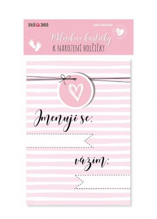 STIL Milníkové kartičky - 01 holčička