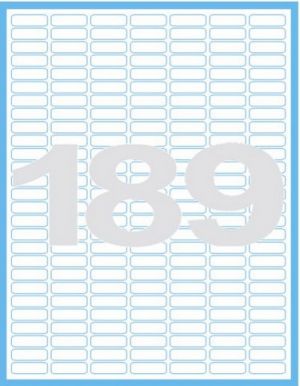 Print etikety 25,4 x 10 mm, 100 listů