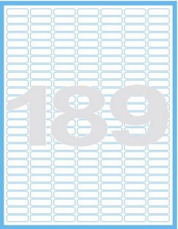 Print etikety 25,4 x 10 mm, 100 listů