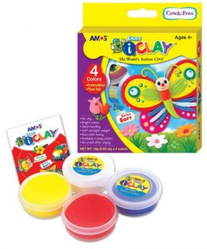 I-Clay modelovací hmota schnoucí 4 barvy v kelímcích po 18 g