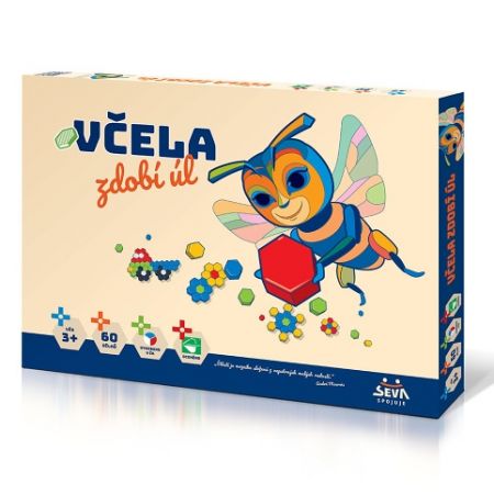 SEVA Včela zdobí úl 60ks mozaika v krabici 43x32x3,5cm