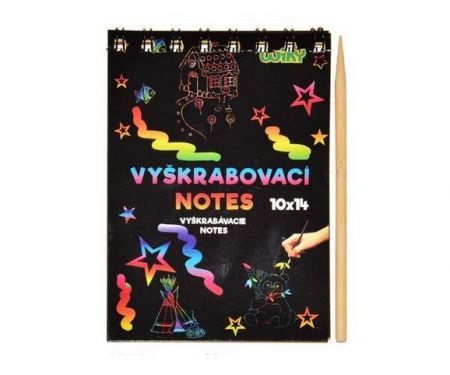 Vyškrabovací notes 14x10cm/12 listů