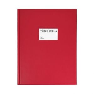 Desky na třídní knihu A4 okénko - červená fresch 