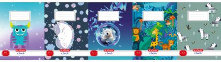 Sešit A5/10 listů, 513, Cute animals