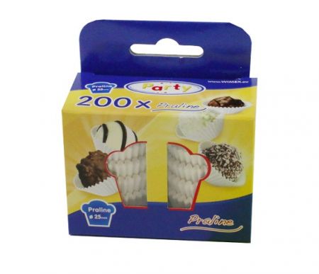 Košíček bílý 24x19mm.