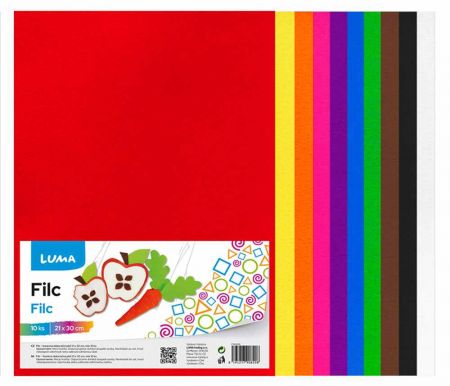 Filcový papír 20x30cm 150g