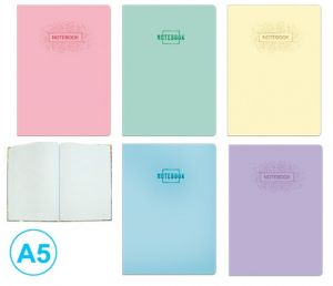 Záznamní kniha A5 linka 96l, Pastel mix