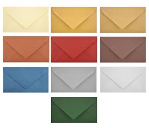 Obálka dopisní  barevná VIZITKY metal mix