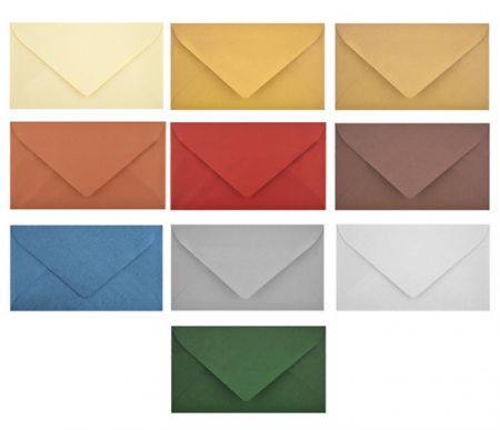 Obálka dopisní  barevná VIZITKY metal mix