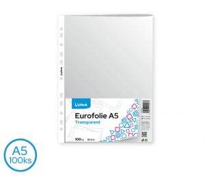 Eurofolie A5 - transparentní LUMA, 100ks