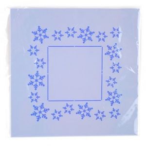 Šablona Vánoční rámeček, 16 x 16 cm, plast