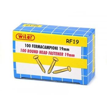 Vzorové spony, puklice, 19 mm, 100 ks