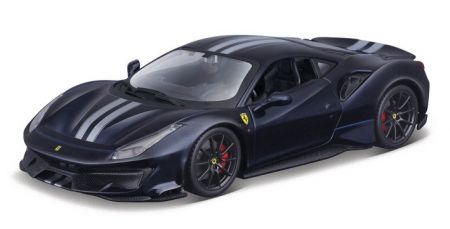 Bburago 1:24 Ferrari TOP 488 Pista Blue/silver stripe