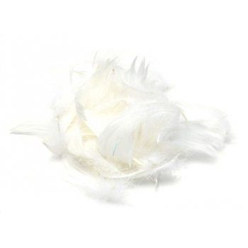Peří 5 - 10 cm, bílé, 5g