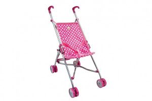 Kočárek pro panenky golfové hole kov/plast v sáčku 14,5x72x10cm