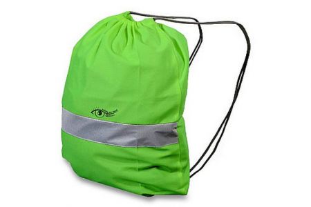 Výstražný (reflexní) batoh (sáček) ZELENÝ (Compass) 48 cm x 38 cm, vnitřní objem 17 l