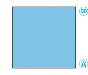 Papír barevný 35 x 50cm modrý světle