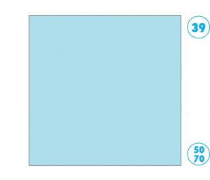 Papír barevný 50 x 70cm modrý ledově