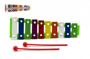 Xylofón kovový 10 tónů