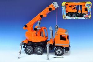 LENA-Autojeřáb Actros 3-osý oranžový