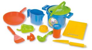 LENA 05411 - Pískový set k vaření - 12 dílů