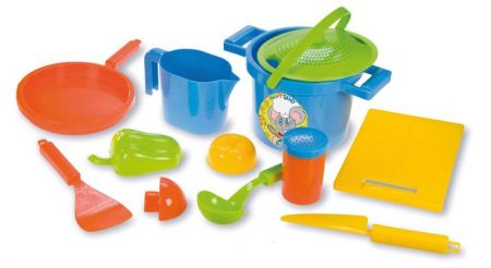 LENA 05411 - Pískový set k vaření - 12 dílů
