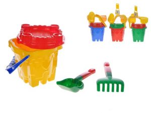 Sada na písek hrad 31x24cm 4ks