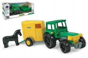 Traktor s vlečkami plast 38cm