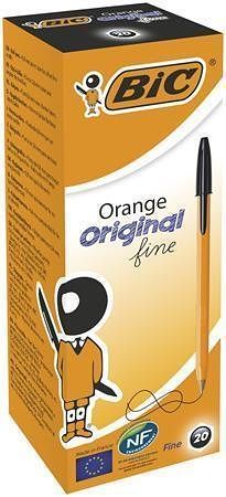 Kuličkové pero "Orange Original Fine", černá, 0,3 mm, s víčkem, BIC 8099231