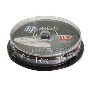 BD-R Blu-Ray, 25 GB, 6x, 10 ks, spindle, HP 69321