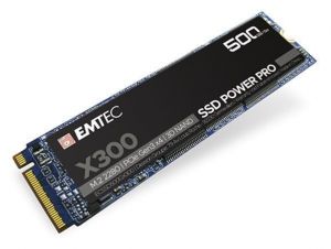 SSD (vnitřní paměť) "X300", 500 GB, M2 NVMe, 2200/1100 MB/s, EMTEC ECSSD500GX300