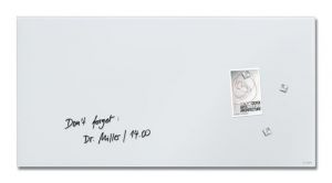 Magnetická skleněná tabule "Artverum®", super bílá, 91 x 46 x 1,5 cm, SIGEL GL546