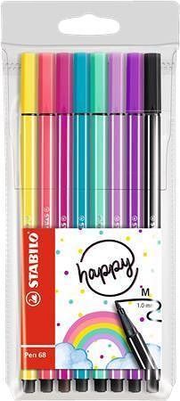 STABILO sada fixů Pen 68 Living colors 8 barev 1mm