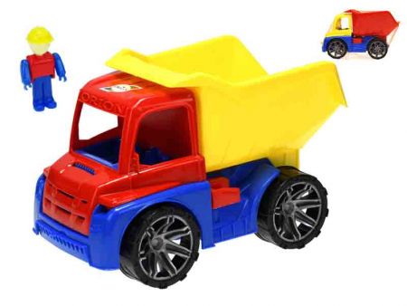 Auto sklápěčka 28cm volný chod s panáčkem