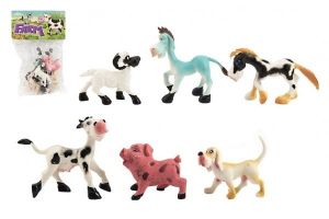 Zvířátka domácí farma plast 8-10cm