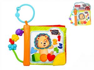 Knížka pro nejmenší 15cm s chrastítky a kousátkem