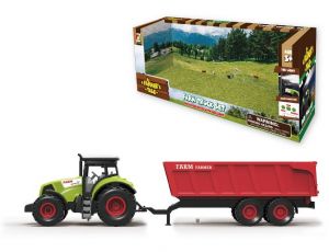 Traktor s vlečkou a efekty 36cm