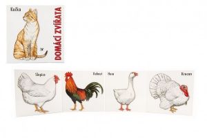 Knížka Leporelo - Domácí zvířata 15,5x15 cm