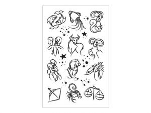 Tetovací obtisky 8,5x13cm, zvěrokruh